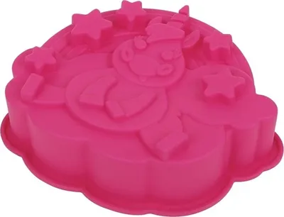 Produktbild von GKA XL Silikonform lustiges Einhorn mit Sternen Kinder Silikon Backform Backen Torten Kuchen