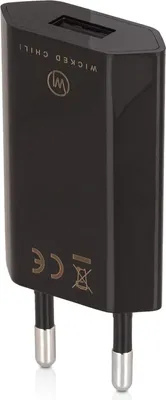 Produktbild von Wicked Chili Netzteil - Ultra Slim - USB Adapter geeignet für elektrische Zahnbürste, Schallzahnbürste, Munddusche | kompatibel mit Fairywill P11 Plus, 507, 508, 551, 515, 917, E11 (1A 5V)
