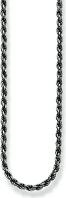 Produktbild von Thomas Sabo - Kordelkette mit Karabiner Silber, geschwärzt K