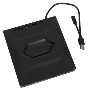 Produktbild von USB 3.0 externes optisches Laufwerk - DVD-Brenner - 24x CD-Recorder - Tragbar - Plug & Play - Für Laptop