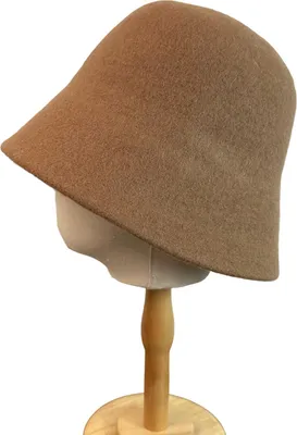 Produktbild von Verstellbarer Fischerhut aus Wolle, warmer Winterhut für Damen, lässiger Bucket Hat mit breiter Krempe, vielseitiges Accessoire