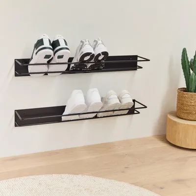 Produktbild von MyWIRE Schuhregal "Inn" 2er SET, 105cm - schwarz