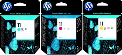 Produktbild von 3x HP 11 HP11 C4836A C4837A C4838A - Multipack Satz Set für HP Business Inkjet, HP Officejet MHD End of Life