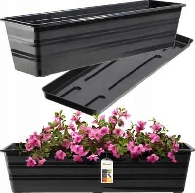 Zdjęcie produktu dla KADAX Skrzynka Balkonowa 60cm Doniczka + Podstawka