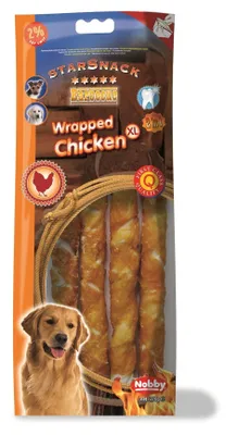 Produktbild von Nobby STARSNACK Barbecue Wrapped Chicken XL, 270 g