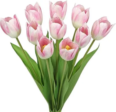 Produktbild von Famanu Kunstblumen Tulpen 10 Stück - 50 cm Rosa