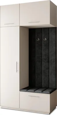Produktbild von Masseno Garderobe-Set REMA 120/240/60 cm Modern Garderobenschrank Kaschmir