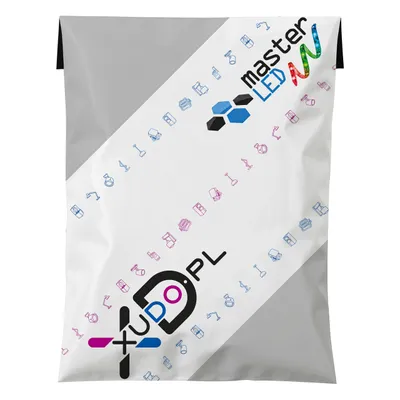 Obrázok produktu pre MasterLED poštová taška PRO - 100 kusov - 320x450 mm - Biela - Robustná kuriérska taška s logom