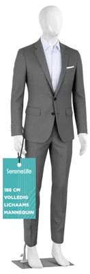 Schaufensterpuppe Herren 185 cm, verstellbar, zerlegbar, weiß