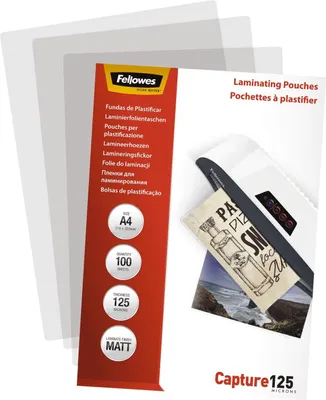 Produktbild von Fellowes 5328502, A4, 125 µm, Matt, 100 Stück(e)