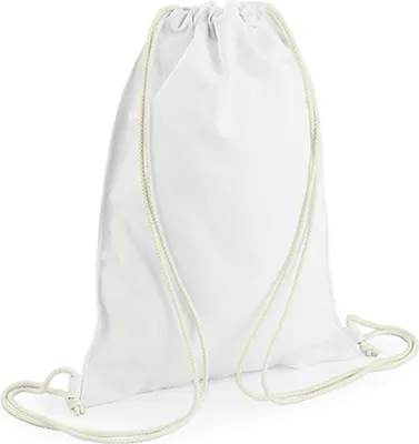 Immagine prodotto di BagBase BG910 | Sublimation Gymsac - Borsa da palestra in poliestere - Colore: Bianco - Taglia: Unica