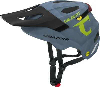 Immagine prodotto di Cratoni Casco per bambini Wildcat MIPS Fahrradhelm MTB-Helm Allround S/M 49-56 cm : steelblue