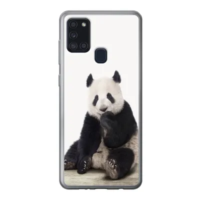 Produktbild von MuchoWow® Handyhülle Schutzhülle Hülle für Samsung Galaxy A21s Panda - Tiere - Jungen - Mädchen - Pandabär Silikon Softcase Handy Hülle - Hartschale
