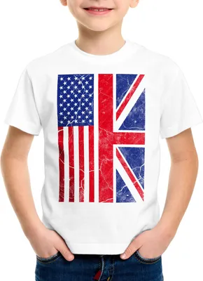 Produktbild von style3 USA Amerika Jack Union Kinder T-Shirt Flagge Flag