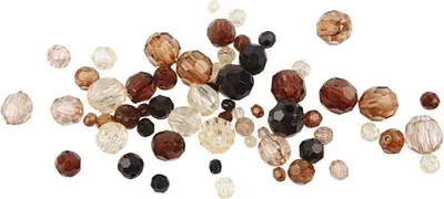 Image de Creativ Company CC plastique Mélange de perles à facettes 4-12 mm Or Harmony 170 pièces