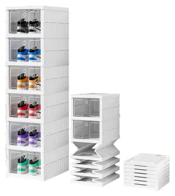Immagine prodotto di Set di 6 scatole trasparenti impilabili per scarpe