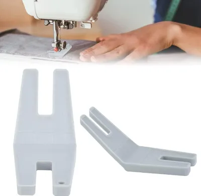 Produktbild von Kunststoff Nähfuß für Rollsäumer, Nähzubehör, Großer Nähfuss für Rollsäumer(6.9 cm x 2.6 cm), Nahtführung Nähen Zubehör für Stickerei Nähmaschine