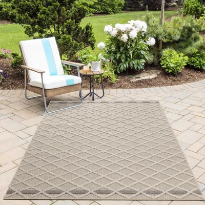 Image de Ayyildiz | Tapis d'extérieur Patara - 120 cm x 170 cm - Beige - Durable et Élégant - Résistant aux Animaux