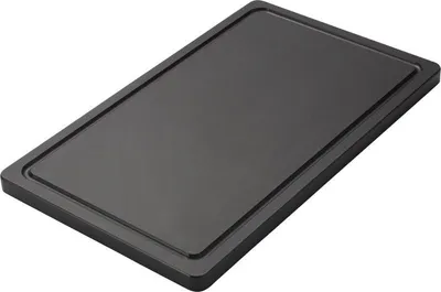 Produktbild von Schneidebrett Klein,Pe,Schwarz 500X300X20Mm, Rutschfest