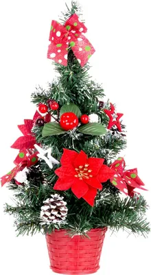 Immagine prodotto di Albero MagicHome Natale, decorato, rosso, 41 cm