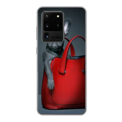 Produktbild von MuchoWow® Handyhülle Schutzhülle Hülle für Samsung Galaxy S20 Ultra Hund - Lustig - Tasche - Kinder - Jungen - Mädchen - Kinder Silikon Softcase Handy Hülle - Karteninhaber
