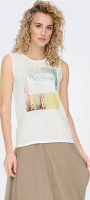 Immagine prodotto di Only Flora T-shirt senza maniche bianco M donna bianco M