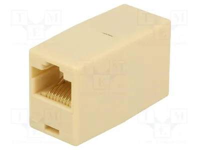 Zdjęcie produktu dla 1 x Gniazdo: 8P8C, ekranowane, kategoria: 5. 2 x gniazda RJ45, model MP0031, złącze RJ