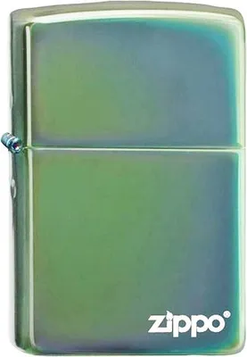 Obrázek produktu pro Benzínový zapalovač Zippo leštěný, Chameleon s logem Zippo nenaplněný