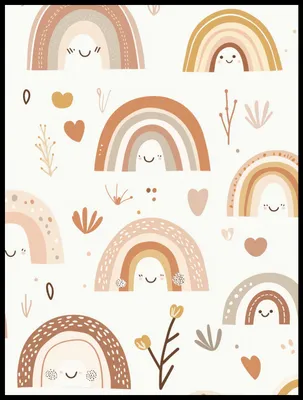 Immagine prodotto di Poster 60x80 cm Motivi per bambini, bambine e bambini - Arcobaleni