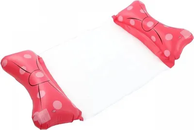 Image de GGV Transat de piscine avec rubans 130 x 70 x 15 cm, rouge