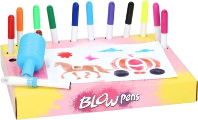 Image de Set de stylos à bulles avec pompe Fantasy