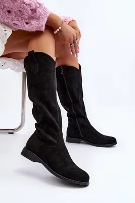 Obrázok produktu pre Dámske čižmy S.BARSKI HY66-132 BLACK veľkosť: 39