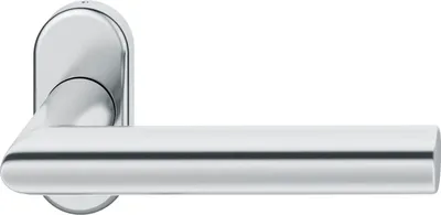 Produktbild von FSB Rahmentürdrücker 09 1076 Hochhaltefeder B ovale Rosette Edelstahl matt