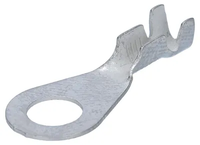 Productafbeelding van 100 stuks klemkous ringvormig, type KKS2,5-M6-12, met klemmen voor draden van 1,5-2,5 mm², schroefdraad M6, materiaal: vernikkeld messing