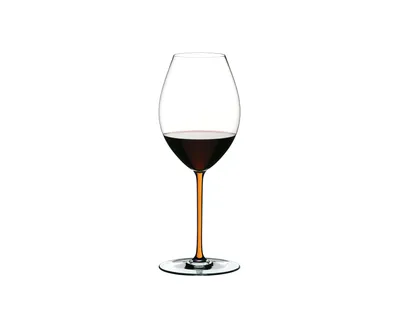 Produktbild von RIEDEL 4900/41O FATTO A MANO Syrah Weinglas - Stiel ORANGE