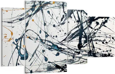 Produktbild von Bild auf Leinwand - Leinwandbild - Abstraktion modern - 120x70cm - Wand Bild - Wanddeko - Leinwanddruck - Bilder - Kunstdruck - Wanddekoration - Leinwand bilder - Wandkunst - DL120x70-3442