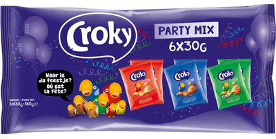Produktbild von Croky Partymix 180g – Knusprige Snack-Mischung, perfekt für Partys