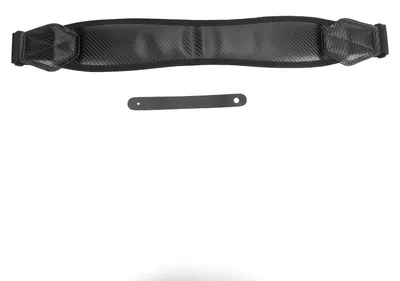 Produktbild von Gitarrenriemen aus Leder mit elastischem Schnellverschluss, gebogenem Design und Nackenentlastungsfunktion, integrierter Kabelausführung und Nagelhalterung für E-Gitarren und Akustikgitarren