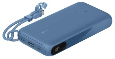 Produktbild von Belkin Powerbank mit Display 20W 20.000mAh USB-C blau BPB028hqBL