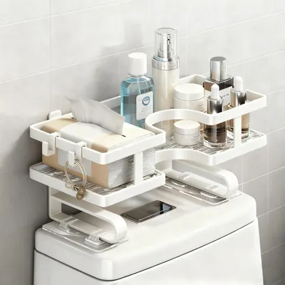 Produktbild von Solidchoice – Wandhalterung für Toilettenartikel, ohne Bohren