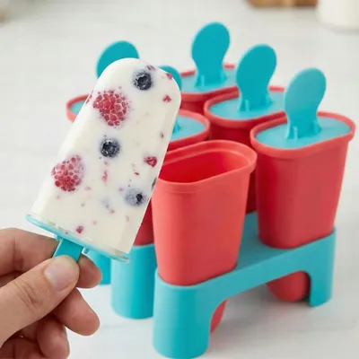 Obrázok produktu pre Forma Na Zmrzlinu Na Tyčinkách Formičky Domáca Zmrzlina Sorbety Diy Tyčinky 6 Ks