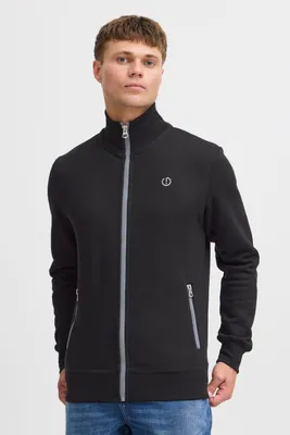 Produktbild von Solid SDBennTrack Herren Sweatjacke Cardigan Sweater mit Reißverschluss Stehkragen Reißverschlusstaschen Label-Details Baumwollmischung Regular fit