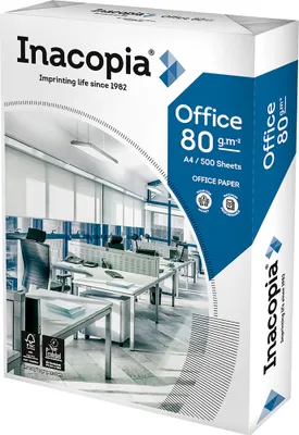 Produktbild von Inacopia Kopierpapier office 2100007670 A4 80g 500 Bl./Pack.