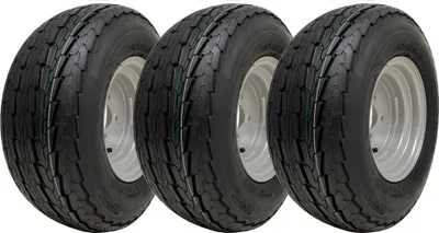 Produktbild von 20.5x8.00-10 Anhänger Radsatz 8ply 4 Zoll PCD Road Legal 605kgs (Satz von 3)