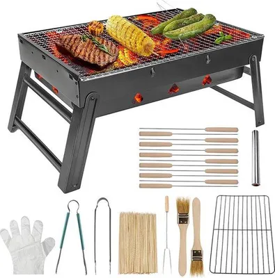 Produktbild von Famanu Grillset - Hochwertige BBQ Zubehörteile – langlebig – Edelstahl