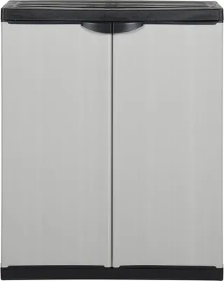 Immagine prodotto di Armadietto da Giardino con 1 Ripiano Grigio e Nero 68x40x85 cm