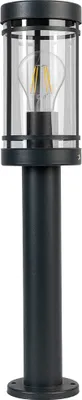 Produktbild von Grafner Design Edelstahl Wegeleuchte mit E27 Fassung, Höhe: 50 cm, anthrazit, IP44, ideal für smarte Leuchtmittel, Wegleuchte Weglampe Gartenlampe Gartenleuchte Außenstandleuchte Pollerleuchte Außen