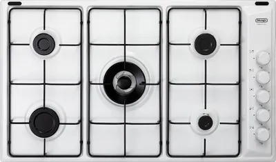 Image de Table de cuisson De'Longhi FLB 59 DD Blanc Encastrable 86 cm Gaz 5 Feux