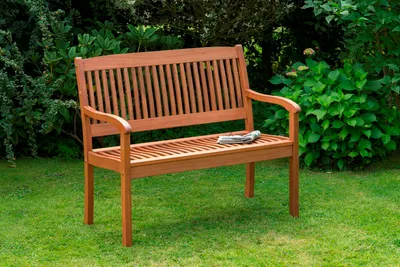 Produktbild von Ławka ogrodowa Merxx Maracaibo 2 miejsca siedzące eukaliptus naturalny 63,5 cm x 107 cm x 91 cm