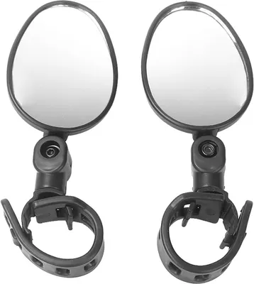 Produktbild von Fahrradspiegel-Set - Fahrradzubehör - Sicheres Radfahren - Verstellbare Spiegel - 75x5 cm - Schwarz